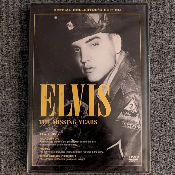 Elvis Presley: The Missing Years (DVD, 2002, Collectors Edition) Like New - Picture 1 of 2